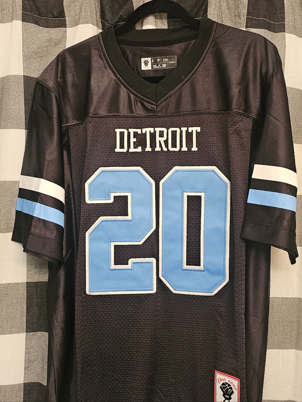 Detroit Lions Barry Sanders #20 NFL Men's Black  Jersey - Picture 7 of 7
